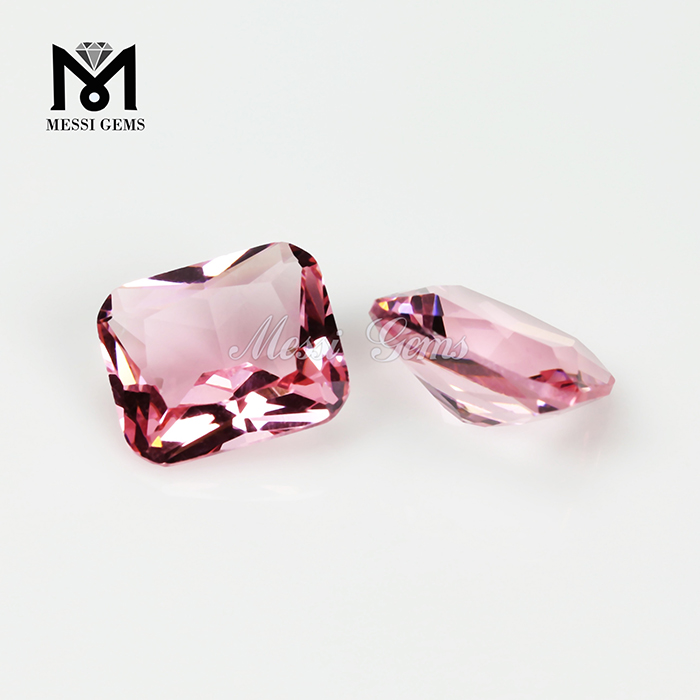 10x12mm Couleur rose Octagon-gemstone de verre à facettes bon marché