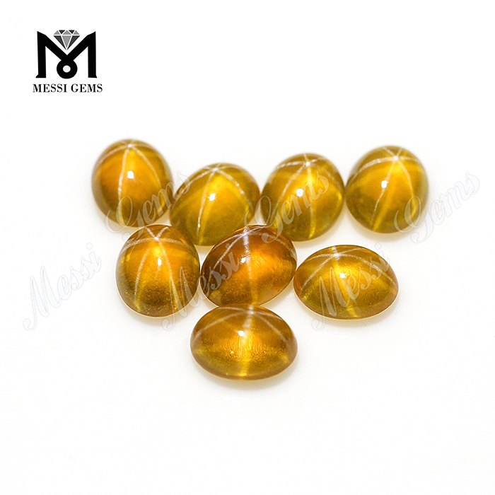 Chino sintético color amarillo estrella sapphire piedras precio para joyería