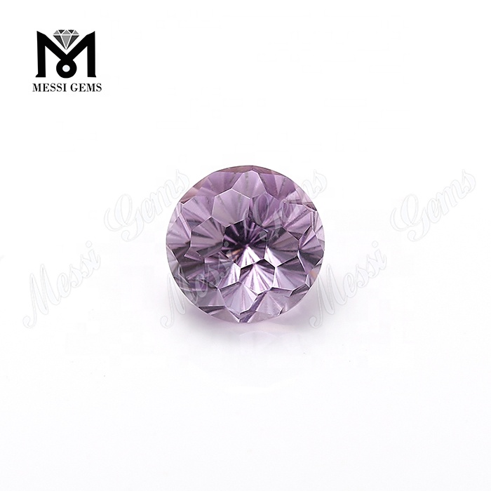 Оптовая цена натуральный аметист 14 мм причудливая форма цветок нарезать аметист свободный драгоценный камень