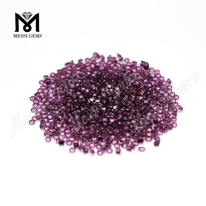 Parvus magnitudine naturalis purpura Garnet 1.75mm Naturalis Garnet Stone
