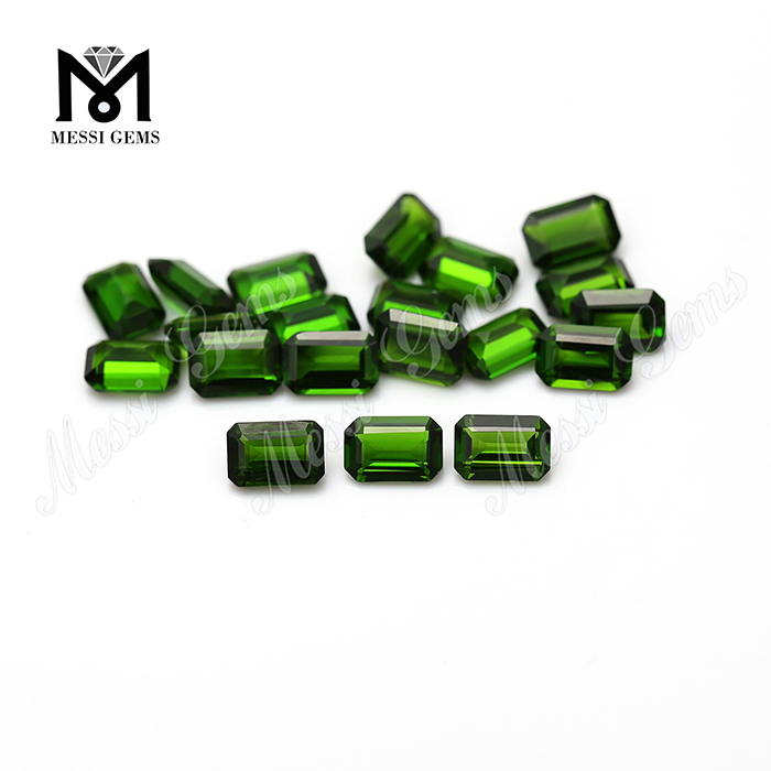 Venda quente alta qualidade esmeralda corte cromo diopside natural gemstone