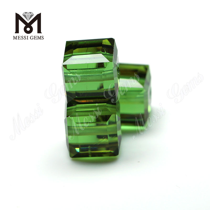 Maskinen Cut Clear Color Change Stone Loose Glass Gems