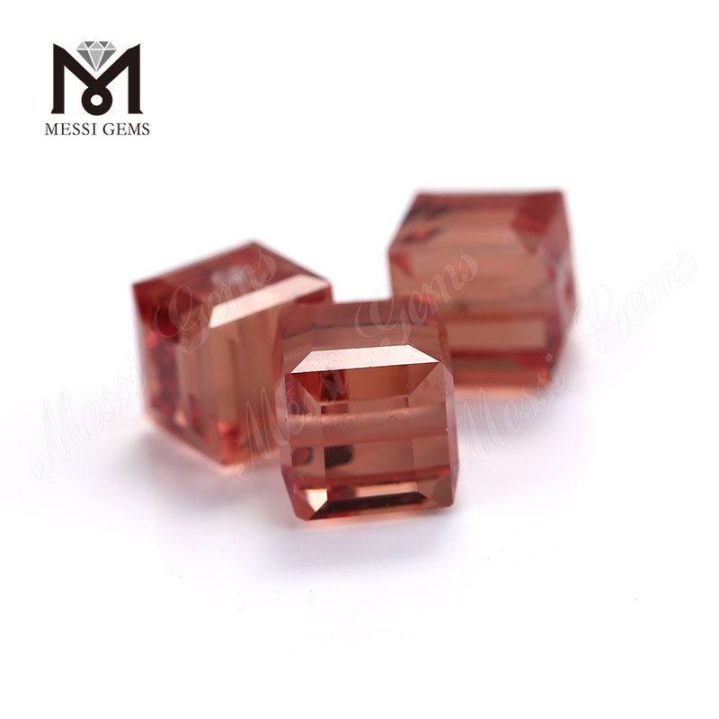 工場価格装飾的な立方体クリア色の変更ガラス宝石