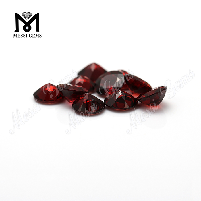 Corte redondo natural Moçambique vermelho pedras preciosas para pendente