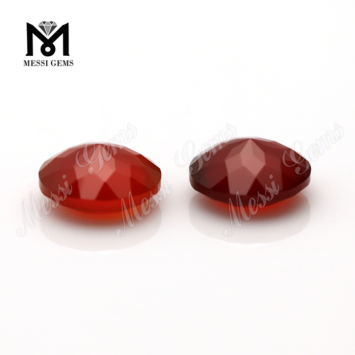 Branelli della pietra preziosa del prezzo dell'ingrosso della fabbrica naturale Agata rossa rotonda