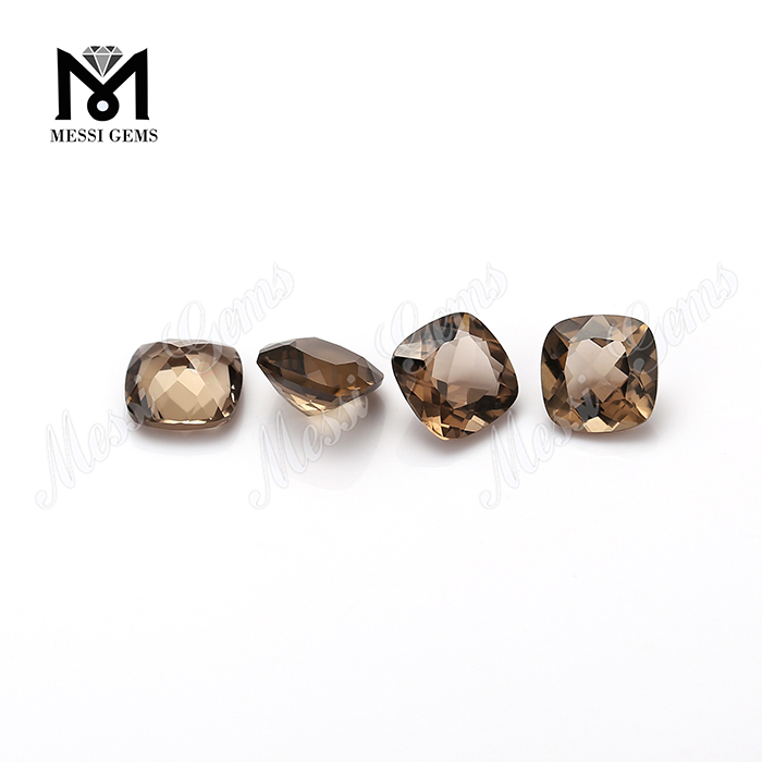 Venta al por mayor de alta calidad facetada cuarzo ahumado natural piedras preciosas sueltas