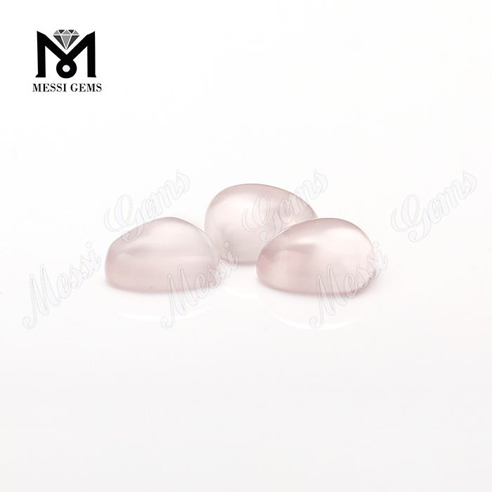 Сердце Cabochon Gemstones Натуральные свободные розовые кварцевые камни