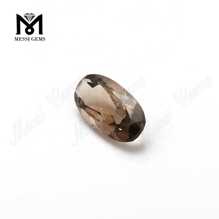 Оптом натуральный дымчатый кварц овальный 9 * 18 мм свободных драгоценных камней