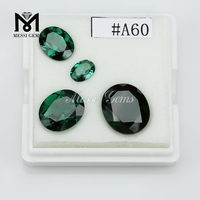 Gemstone delle pietre preziose di grandi dimensioni Forma ovale 12 x 14 Pietra in vetro Nanosital