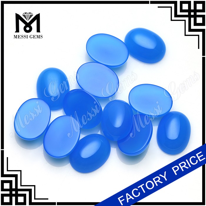 Blue Cabochon Alibaba Agate Beads.