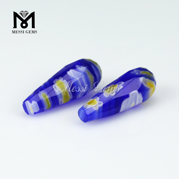 Billige Murano Glass Gemstone Briolette Perler