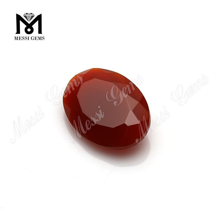 Ágata vermelha natural 13x18mm ágata oval pedras preciosas