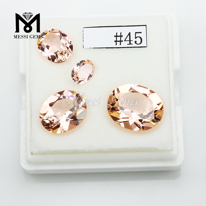 中国卸売模様の模倣Morganite Gemstones＃45ナノシタル
