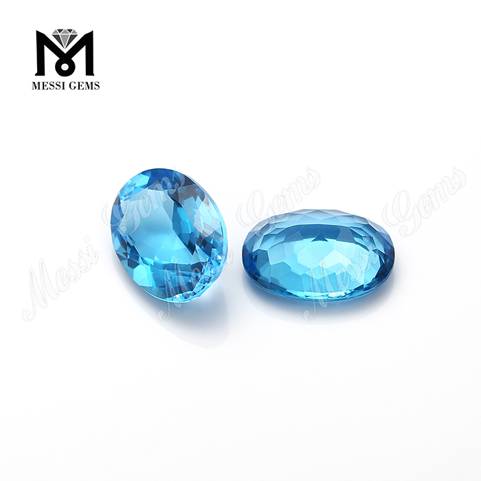 Rayonnement bleu couleur naturel topaze vrac pierres gemmes