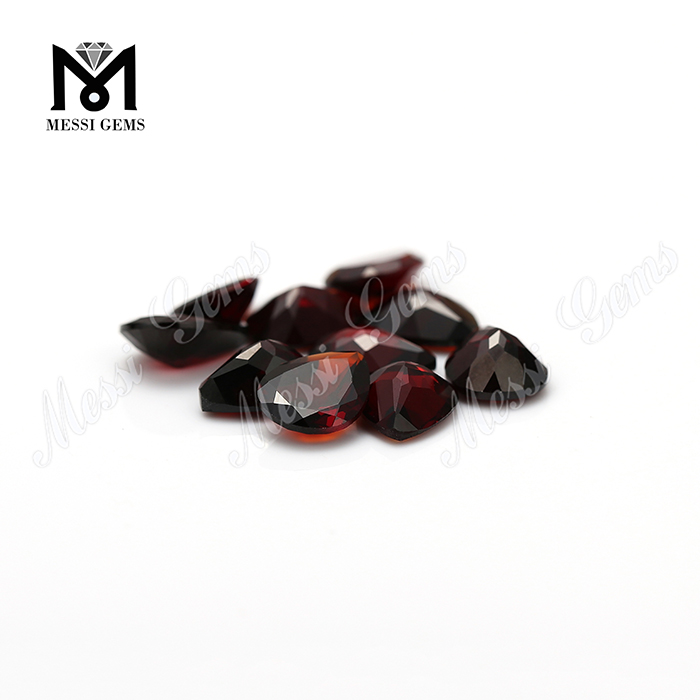 Pêra cortada vermelho Garnet pedras naturais pedras preciosas para venda