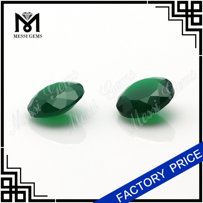 8mm 둥근 중국 녹색 자연 마노 돌