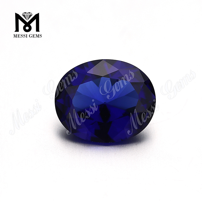 Corte oval sintético 10x12mm nano sital piedra azul nanosital piedra preciosa
