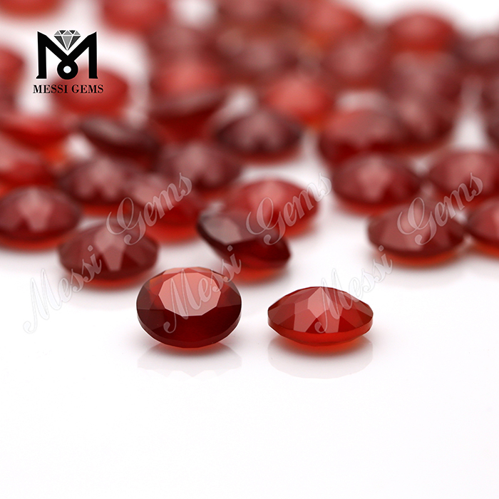 Factory Wholesale Price Gemstone Perler Natural Round Red Agate