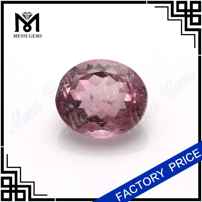 緩い楕円形のピンクの貴重なオリビン宝石自然のオリビンストーン