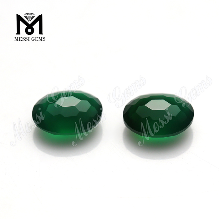 Agata verde naturale dell'ingrosso 8x10mm ovale 8x10mm