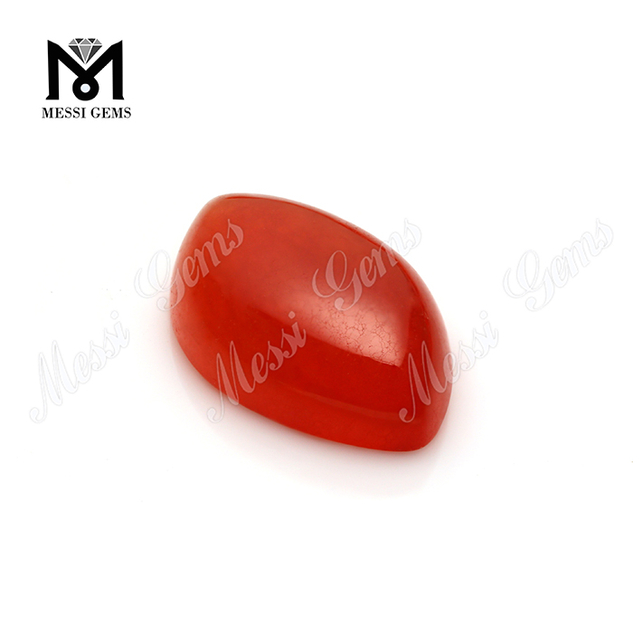 Marquise вырезать натуральные драгоценные камни красный нефритовый кабошон для драгоценных камней