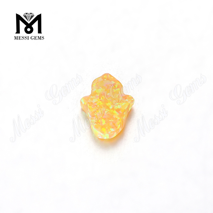 pedras de opala sintéticas amarelas hamsa, frascas soltas de opala Price
