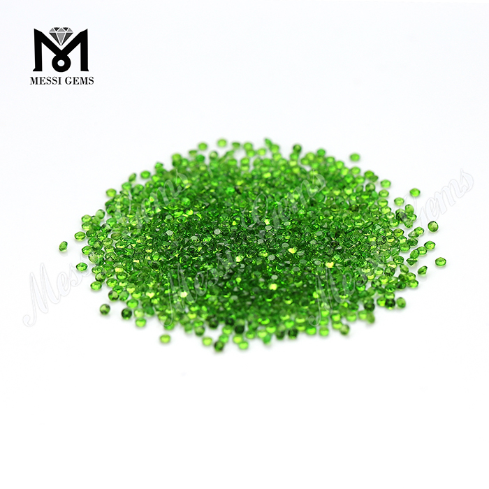 Hot Sale 2.0mm Round Cut Clean Small Loose Chrome Diopside Stones