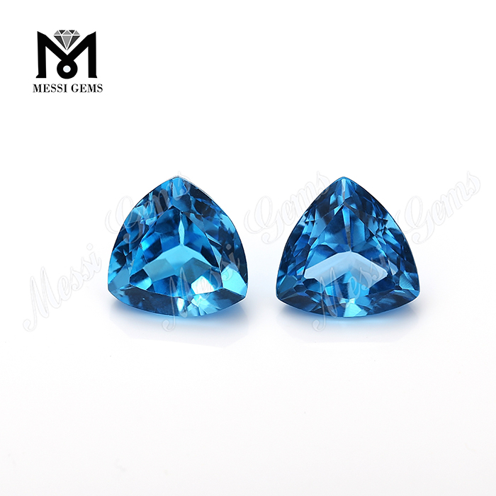Precio de fábrica Blue Crystal Top Tillion Tillion Forma Natural Blue Topapstone