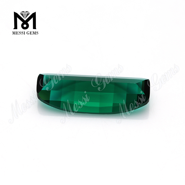 Pietra di vetro di colore smeraldo di cristallo nano per gioielli