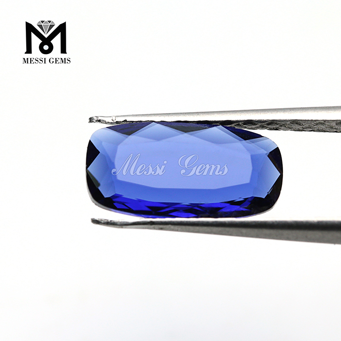 Chine Coussin bleu coupé des perles de pierre en verre découpées