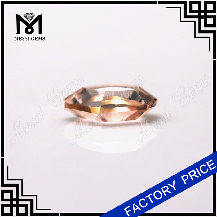 Engros Morganite Color Faceted Axe Cut Glas Stone