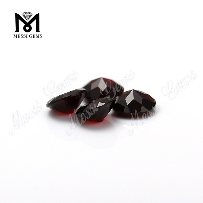Kinesisk billig 9mm rund skære naturlige røde granat gemstones pris