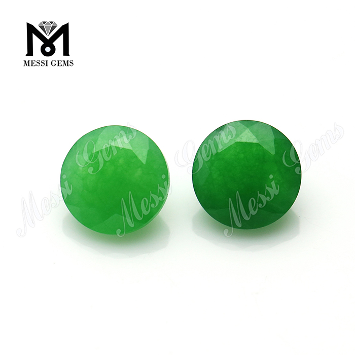 Круглая форма Изумрудный зеленый агат шарики драгоценного камня натуральный драгоценный камень