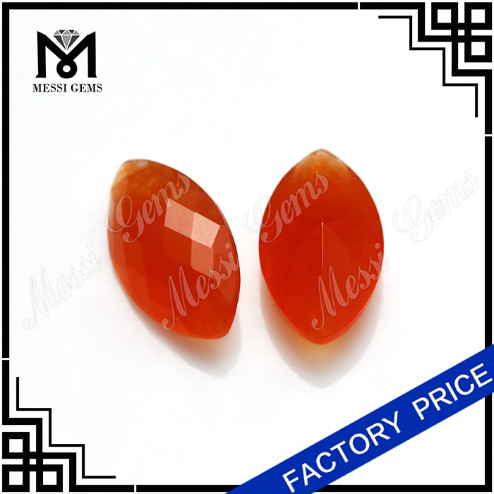 Kinesisk ny stil rød marquisejade gemstone engros naturlig jade