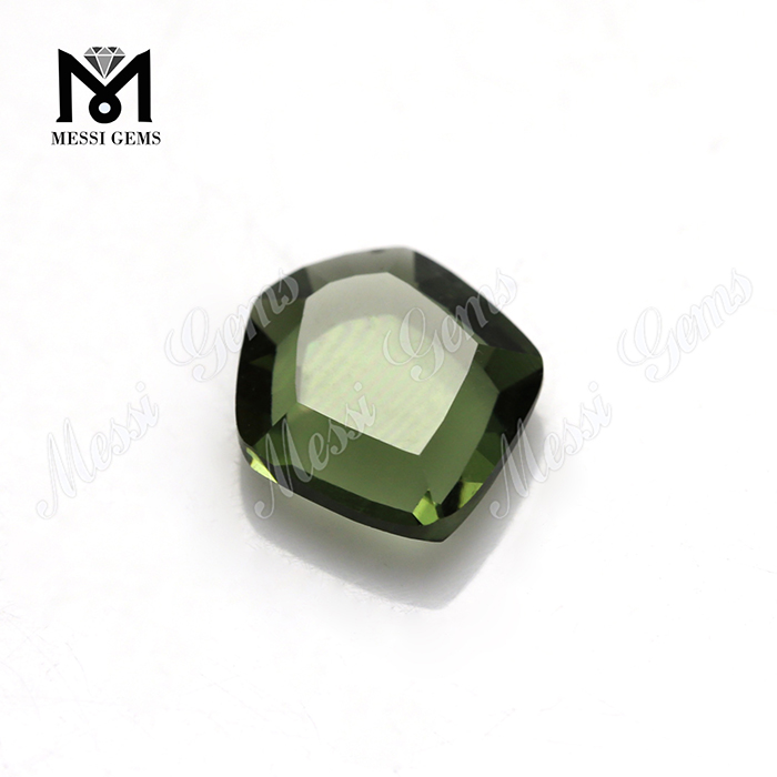 venda por atacado 9x10mm forma hexa verde pedra de vidro sintético de pedra Price