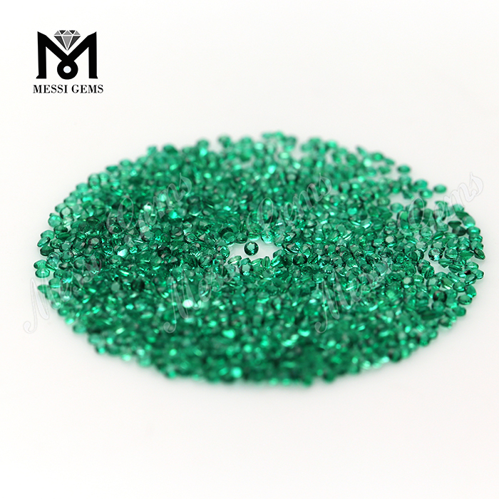 Piedra esmeralda natural creada pequeña tamaño 1.25mm de piedras preciosas esmeraldas