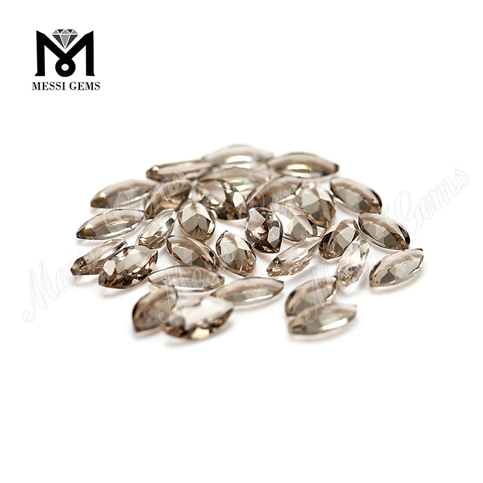 Marqueise corte 4x8mm piedras preciosas sueltas cristal de cuarzo ahumado natural para la venta