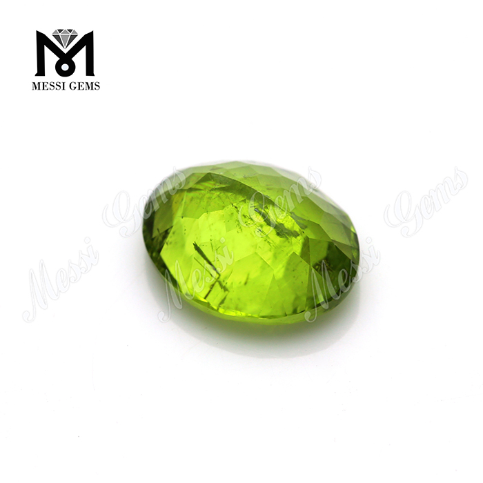 Oval 6x8mm precioso natural verde olivino piedra