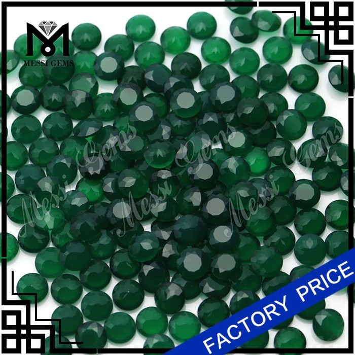 8 мм круглый вырезать китайский зеленый натуральный агат камень