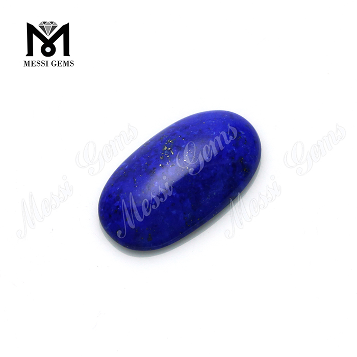Machine en vrac coupée ovale bleue bleu lapis lapis lazuli pierre