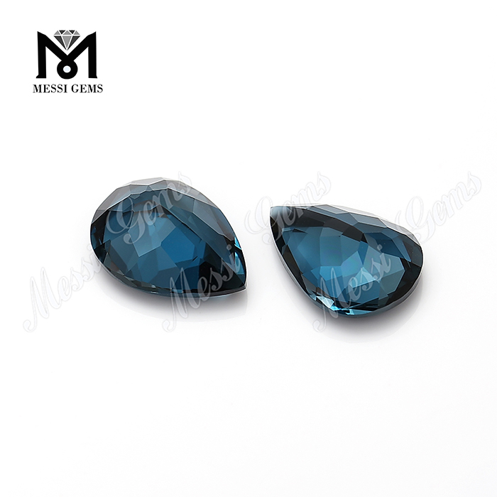 forme de poire naturelle de pierres lâches de Londres Bleu Topaz Gemstones
