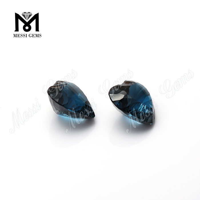 coração corte 6x6mm natural pedras soltas londres azuis topaz gemas Price