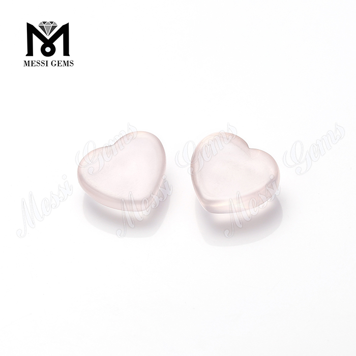 Сердце Cabochon Gemstones Натуральные свободные розовые кварцевые камни