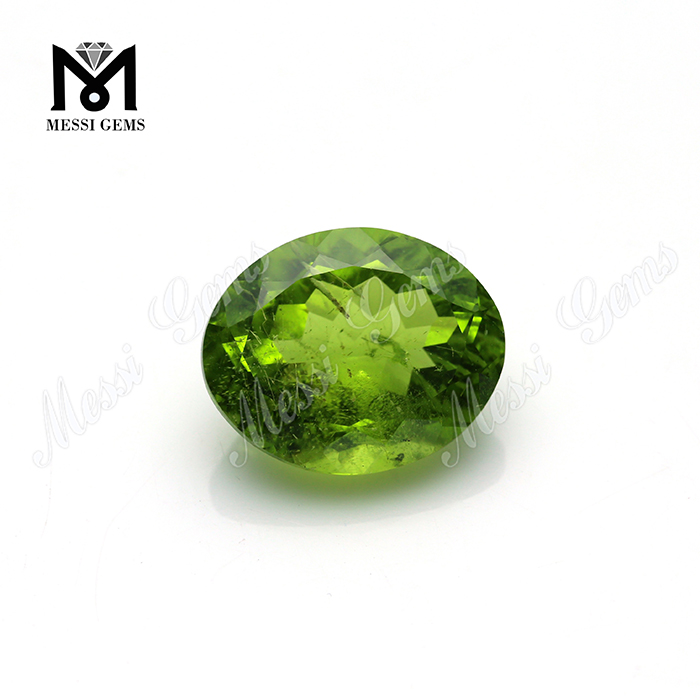 Oval 6x8mm precioso natural verde olivino piedra