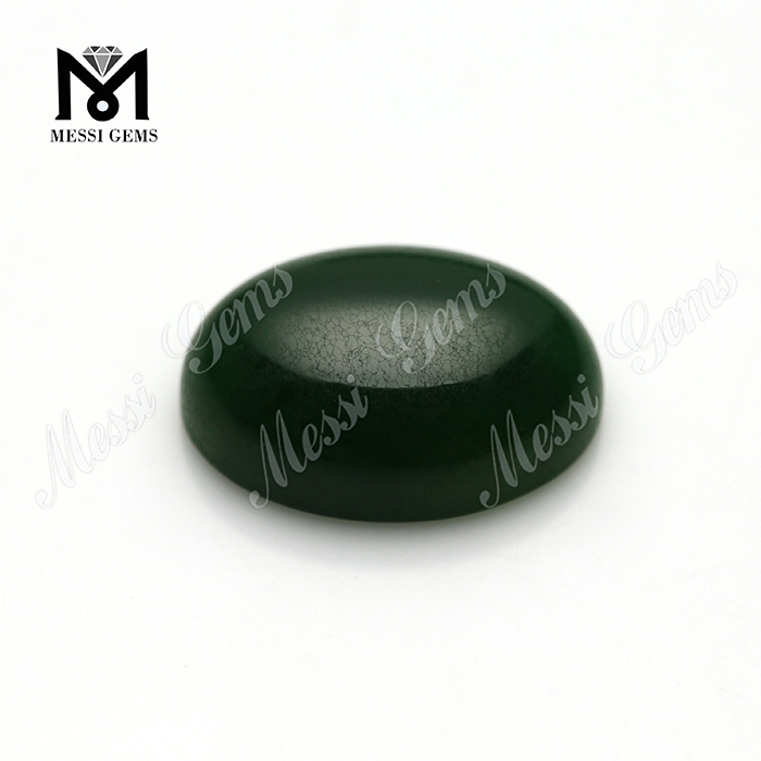 Ovale grüne Jade Cabochon Natürliche Jade Edelsteine
