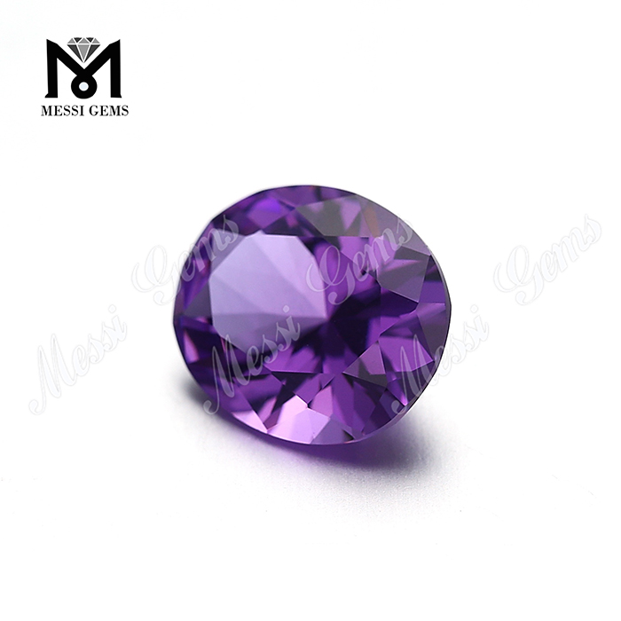 緩い宝石ナノサイトオーバルカット＃2299紫のナノストーン