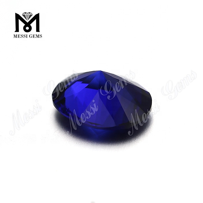 Großhandel 10 * 12mm oval # 30 Blaue Saphir Farbe Nanoal Edelstein
