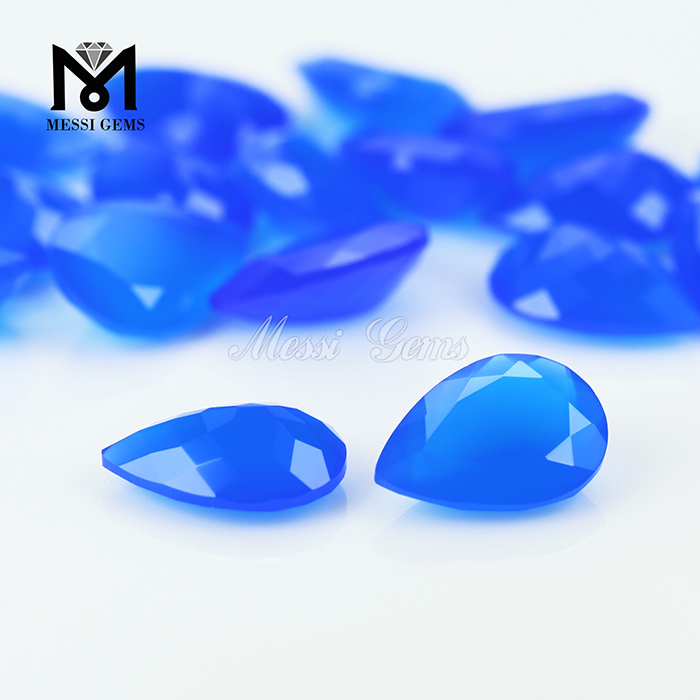 Новое поступление награжденная груша нарезать 10 х 14 свободных драгоценных камня синий агат камень