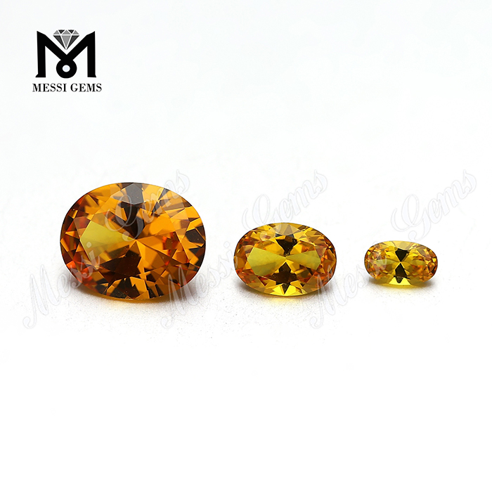 8x10 мм овальная форма желтый наноситальный камень