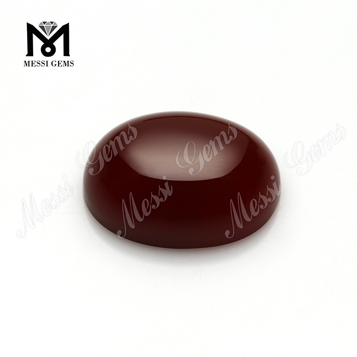 도매 타원형 cabochon 붉은 색 마노 구슬 돌